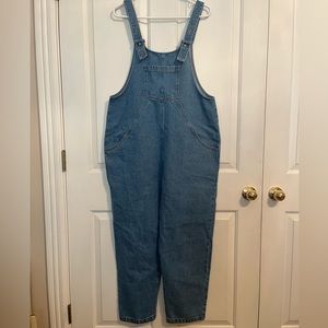 NWOT The Simple Folk Overall Dungaree Denim size S OVERSIZED